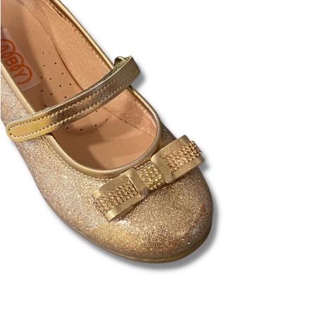 Παιδική Μπαρέτα Aby Shoes 322 Χρυσό